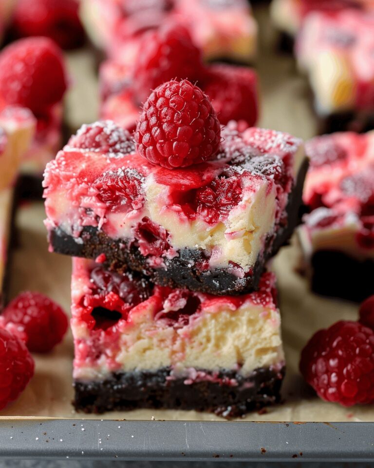 Creamy Raspberry Cheesecake Bars Recipe