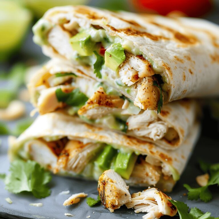 Creamy Chicken and Avocado Ranch Burritos Recipe