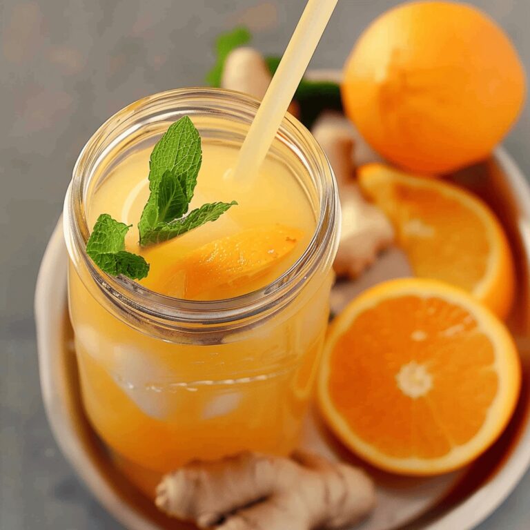 Refreshing Orange Ginger Green Tea Recipe