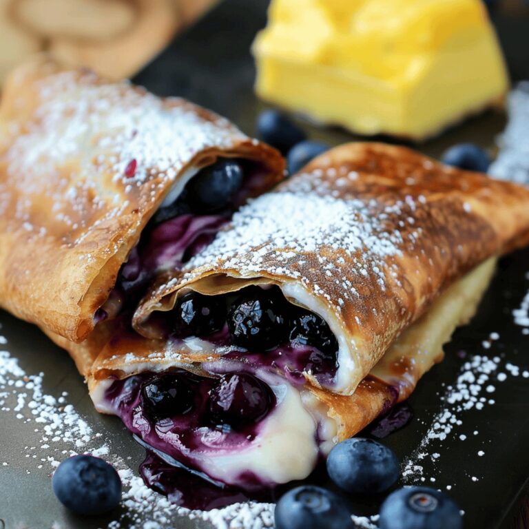 Blueberry Cheesecake Chimichangas Recipe