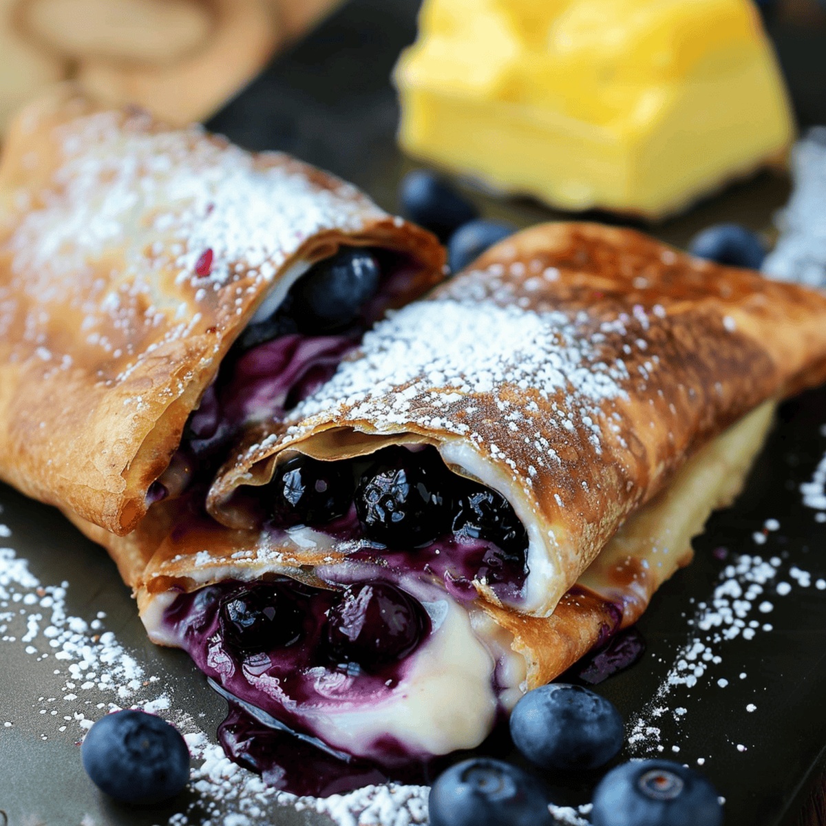 Blueberry Cheesecake Chimichangas Recipe