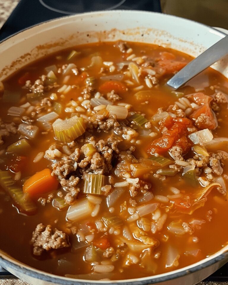 Hearty Cabbage Beef Soup Recipe