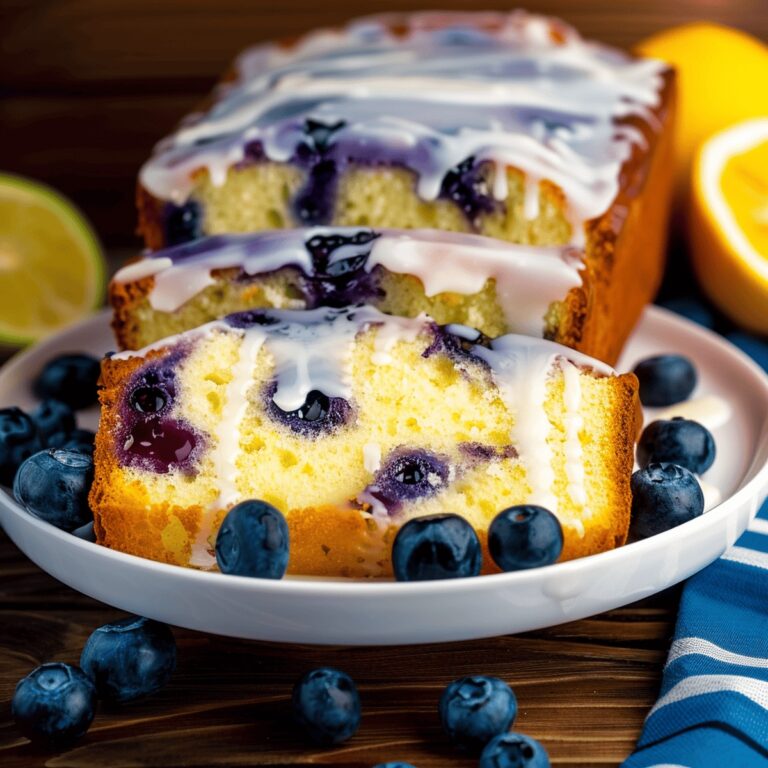 Moist Lemon Blueberry Yogurt Loaf Recipe