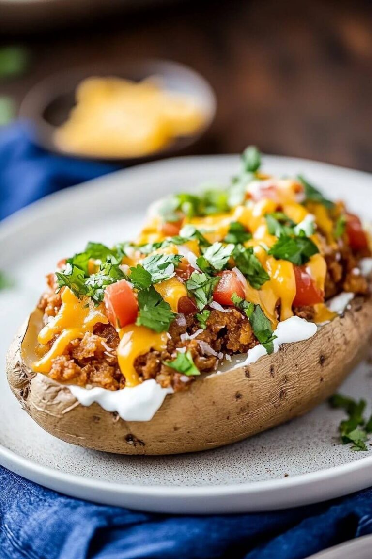 Taco Stuffed Potatoes Recipe