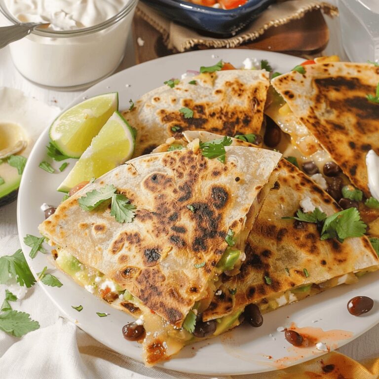 Creamy Avocado Black Bean Quesadillas Recipe