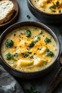 Crockpot Potato Broccoli Cheddar Soup Recipe
