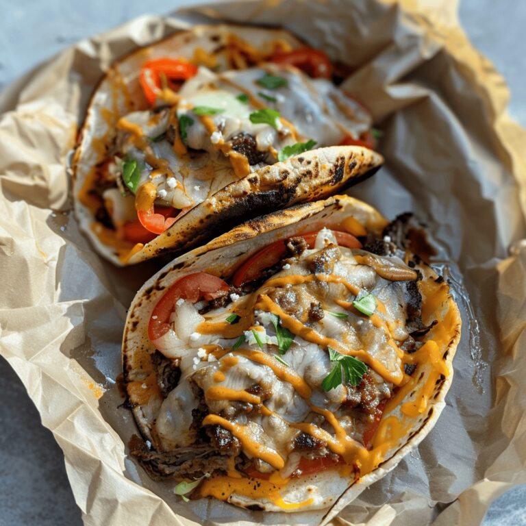 Irresistible Philly Cheesesteak Smash Burger Tacos Recipe