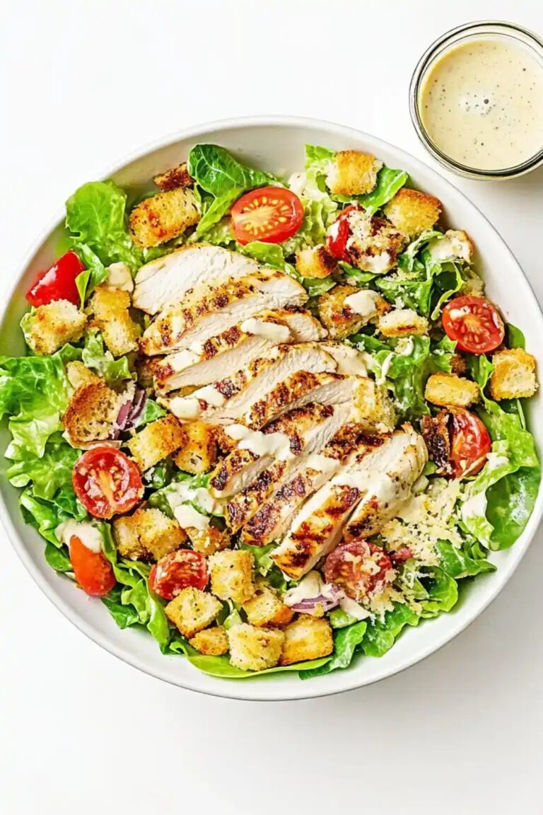Low Carb Keto Chicken Caesar Salad Recipe