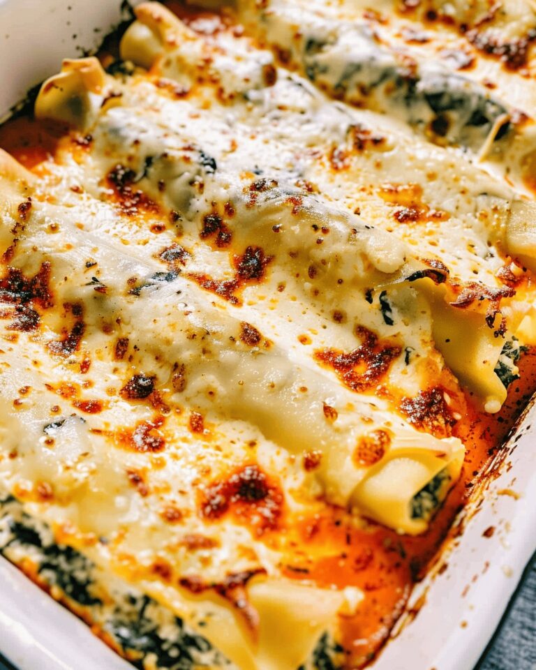 Creamy Ricotta Spinach Chicken Cannelloni Recipe
