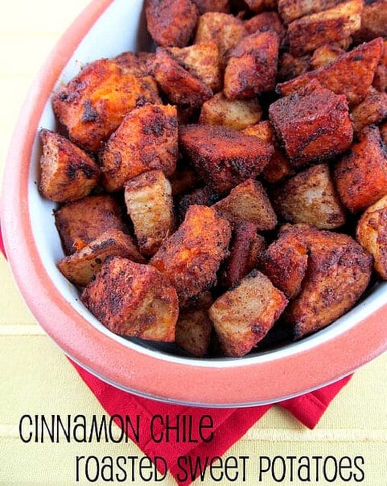Cinnamon Chili Roasted Sweet Potatoes Recipe