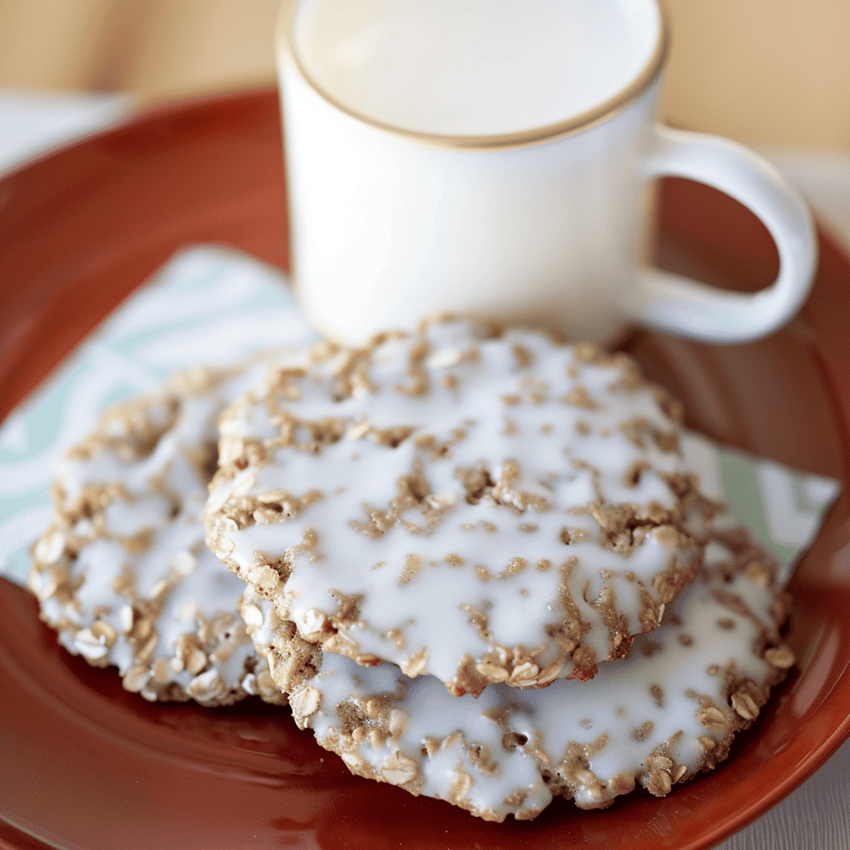 Irresistible Iced Oatmeal Cookies Recipe