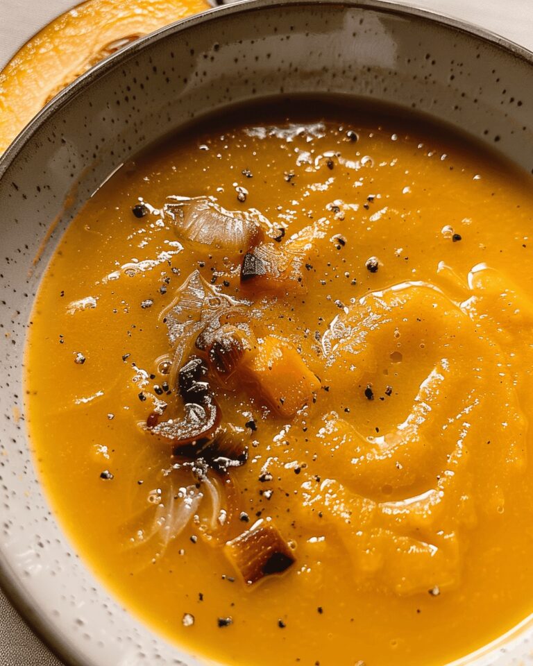 Silky Onion Butternut Squash Soup Recipe