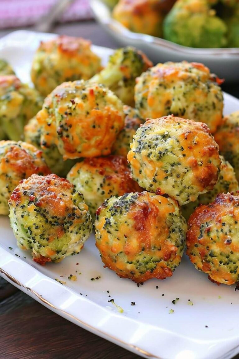Baked Broccoli Cheese Balls Recipe