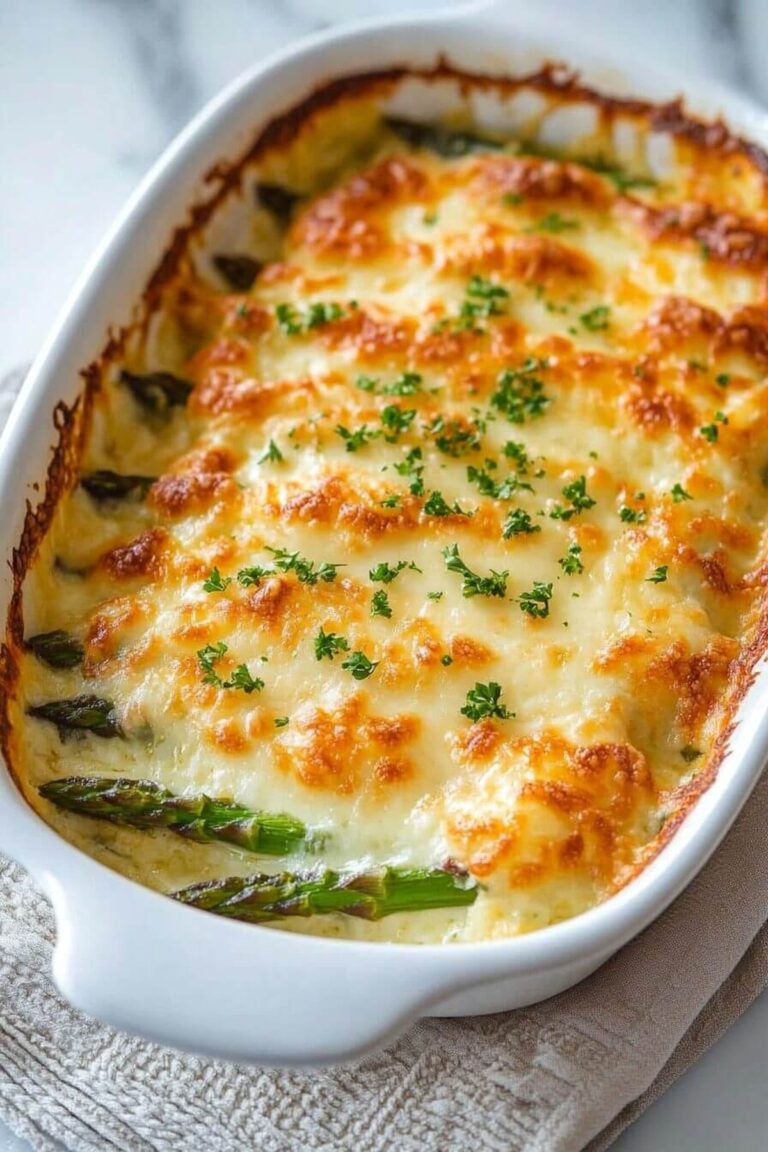 Cheesy Asparagus Casserole Recipe