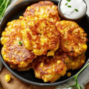 Crispy Corn Fritters Recipe