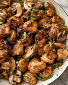Crispy Garlic Mushroom Chicken Bites Recipe