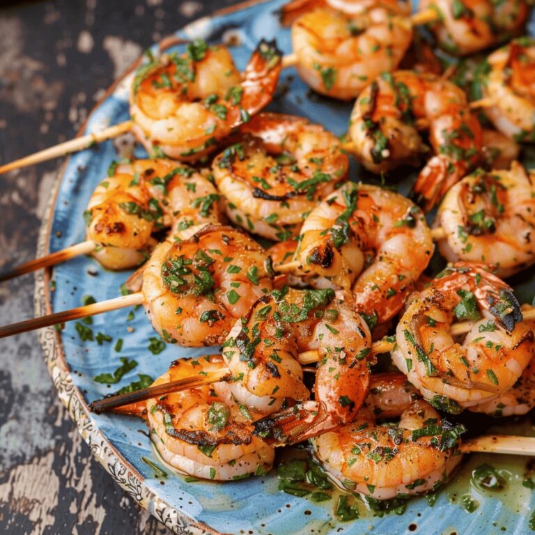 Mediterranean Grilled Shrimp Kabobs Recipe
