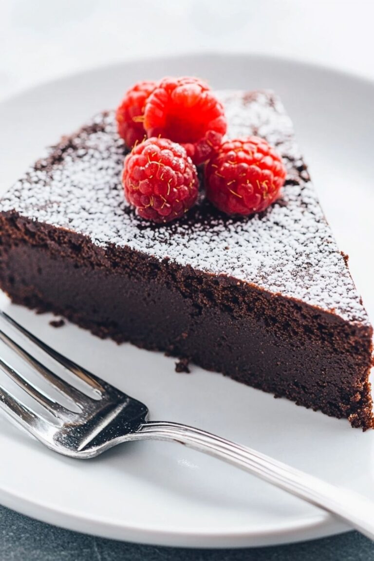 Low Carb Keto Flourless Chocolate Cake Recipe