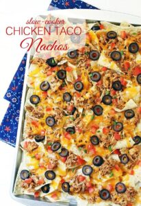Slow-Cooker Chicken Taco Nachos Recipe