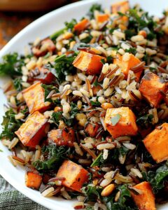 Crispy Sweet Potato And Kale Fried Wild Rice Recipe