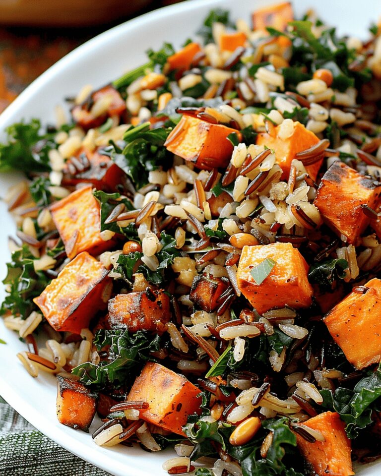 Crispy Sweet Potato And Kale Fried Wild Rice Recipe