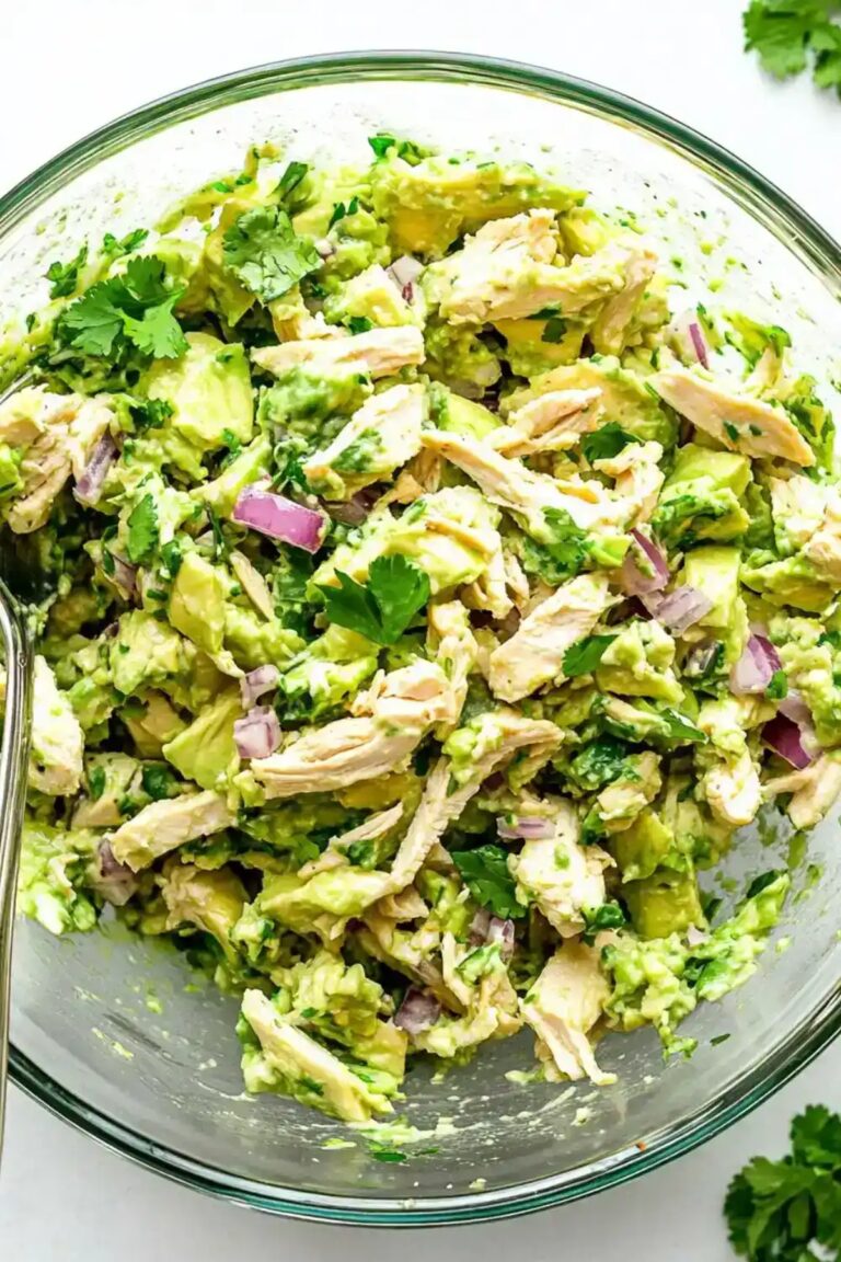 Low Carb Keto Avocado Chicken Salad Recipe