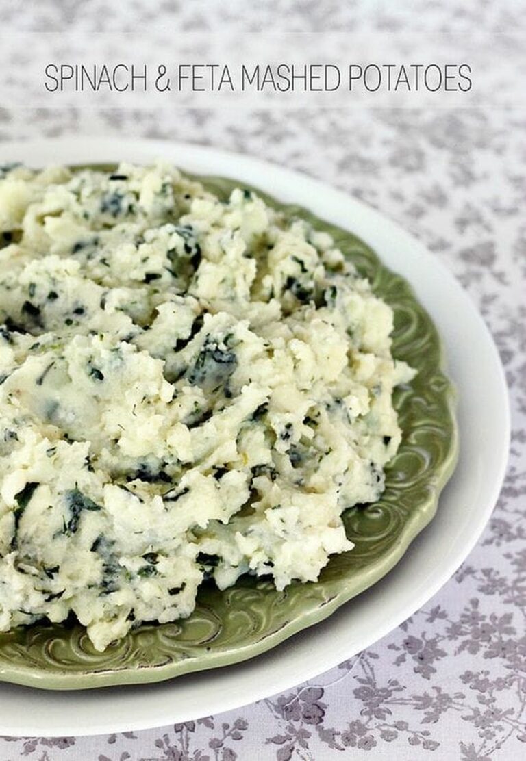 Spinach & Feta Mashed Potatoes Recipe