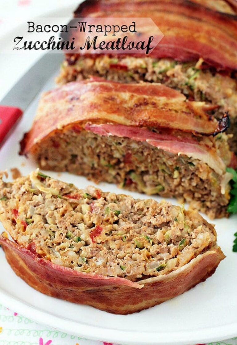 Bacon-Wrapped Zucchini Meatloaf Recipe