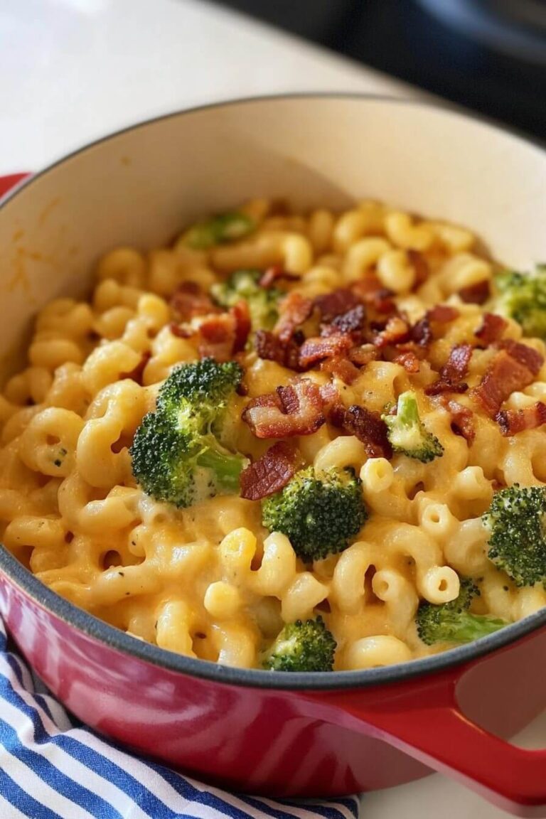 Chicken Broccoli Macaroni And Cheese With Bacon Recipe