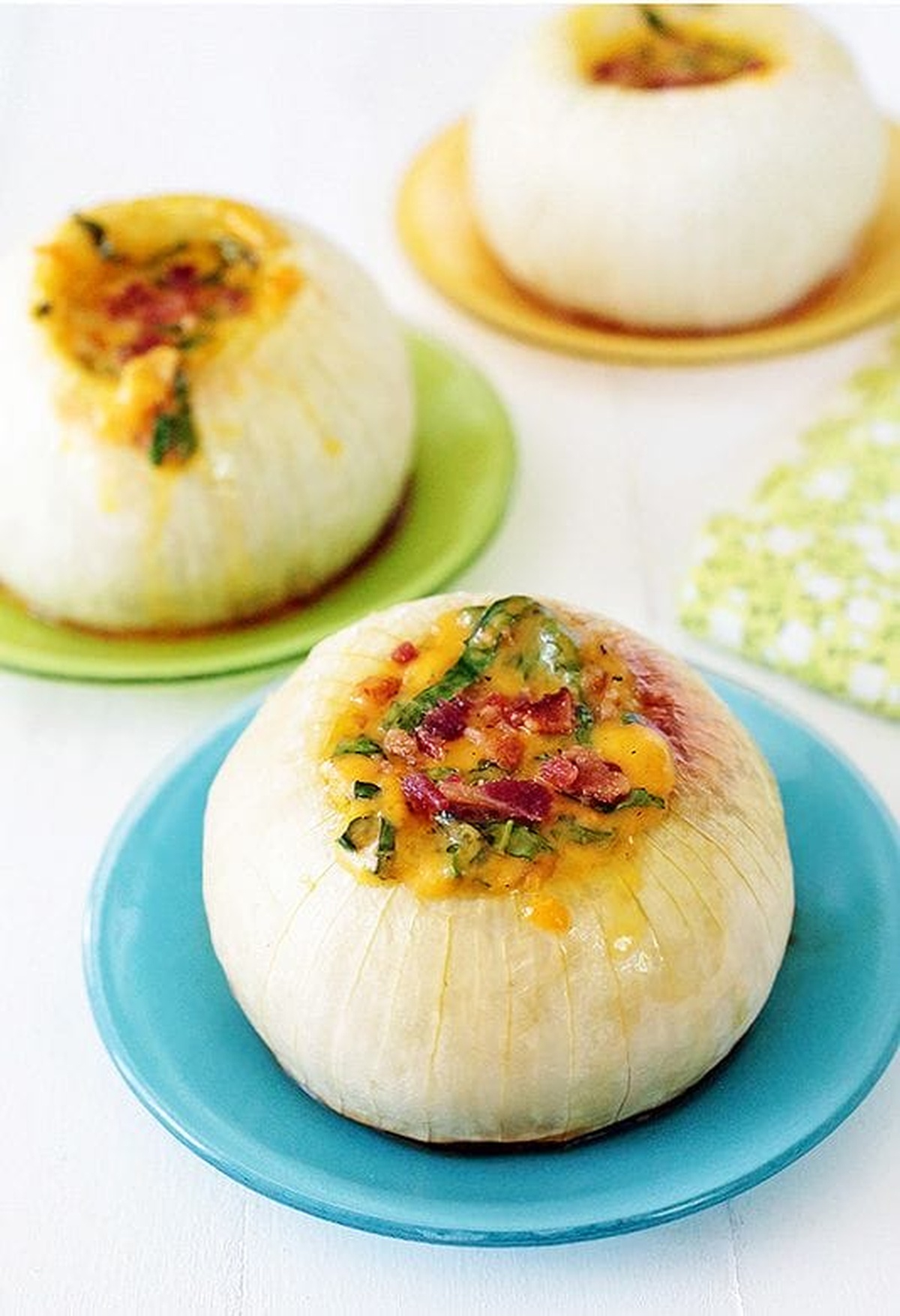 Cheddar & Bacon Stuffed Onions Recipe