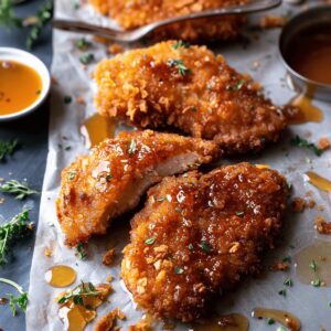 Baked Crunchy Hot Honey Chicken Recipe