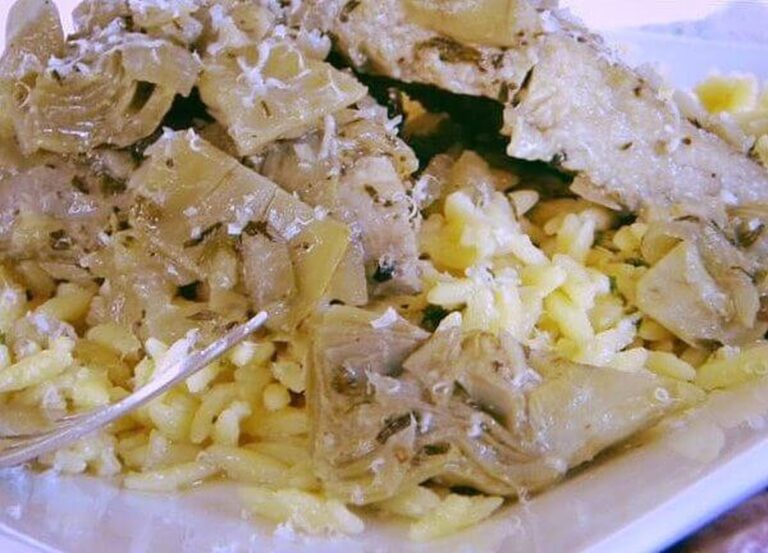 Artichoke Chicken And Parmesan Orzo Recipe