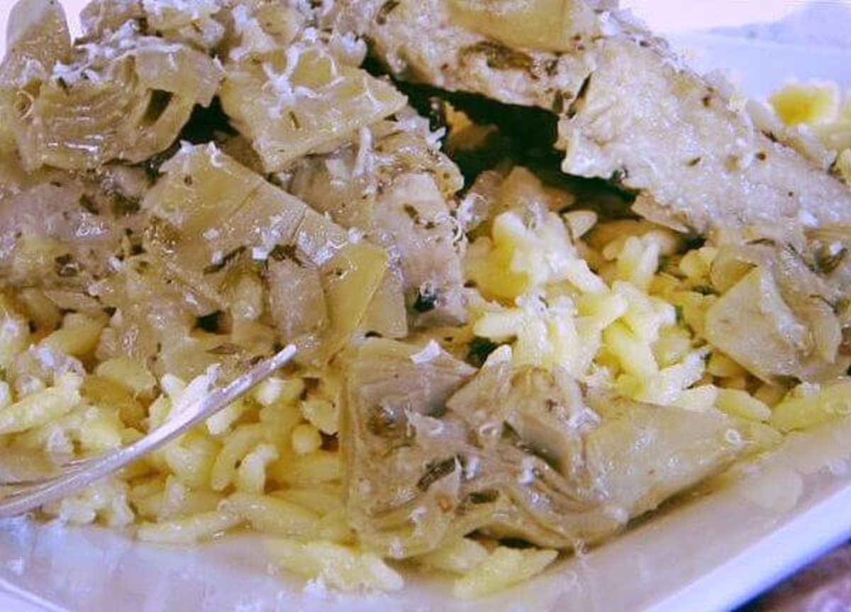 Artichoke Chicken And Parmesan Orzo Recipe