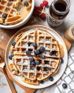 Fluffy Blueberry Waffles Recipe