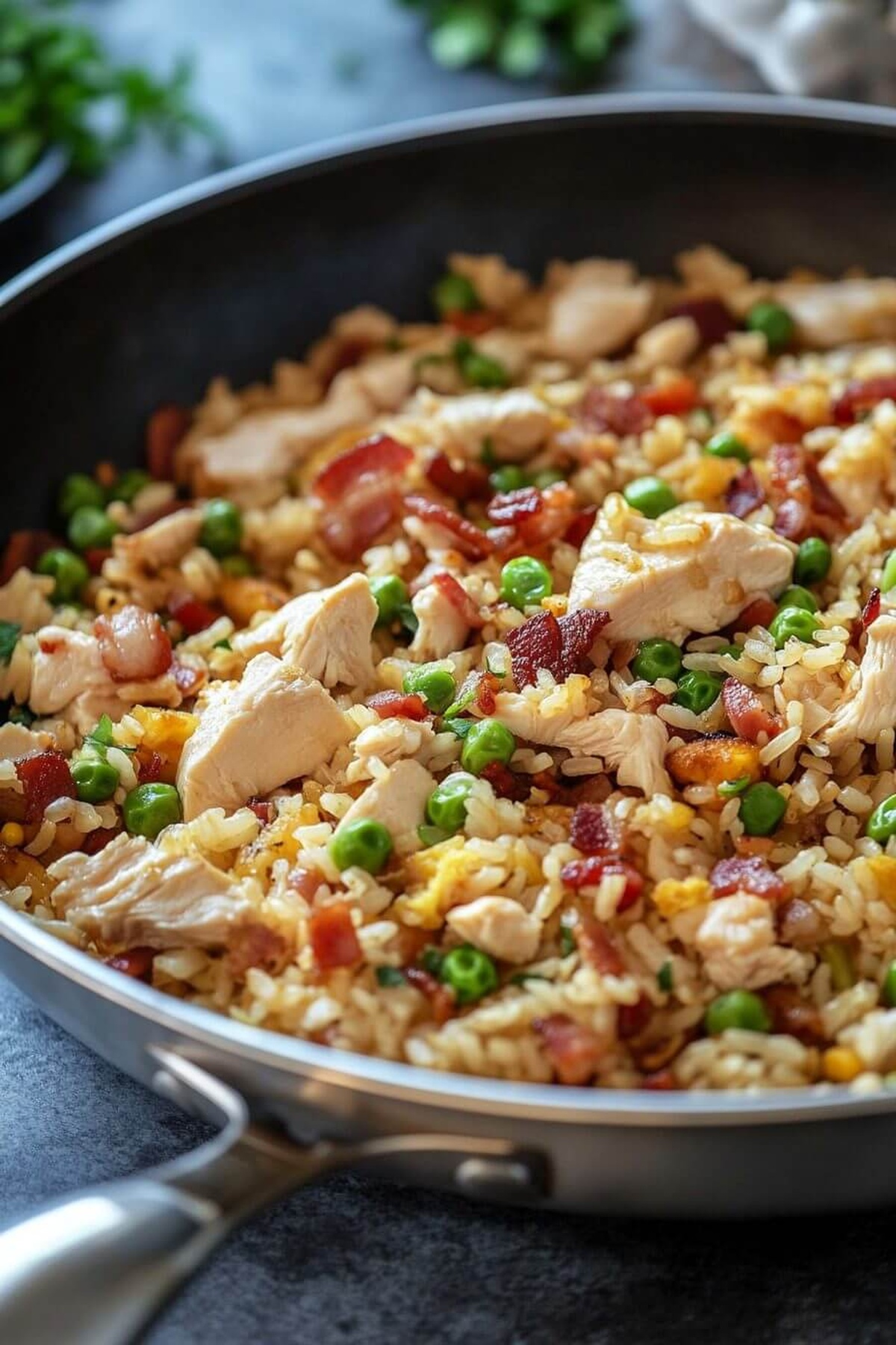 Chicken And Bacon Fried Rice Recipe