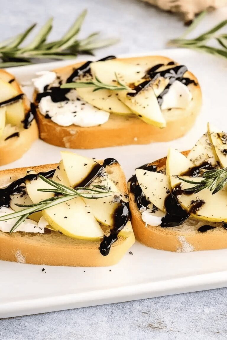 Rustic Pear Crostini Recipe