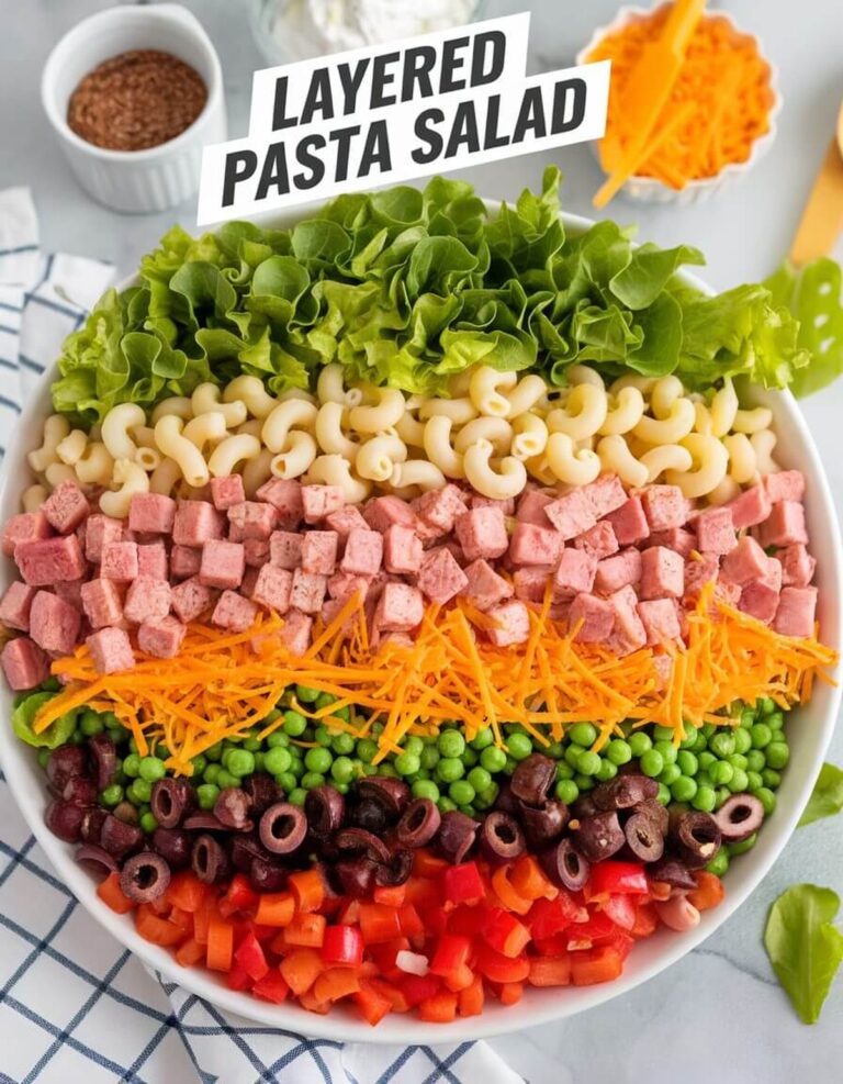 Layered Pasta Salad Recipe