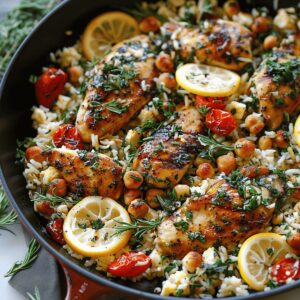 Zesty Chicken and Lemon Rice Recipe