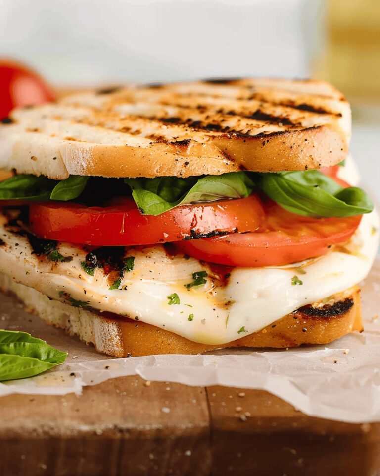 Delicious Grilled Chicken Caprese Sandwich Recipe