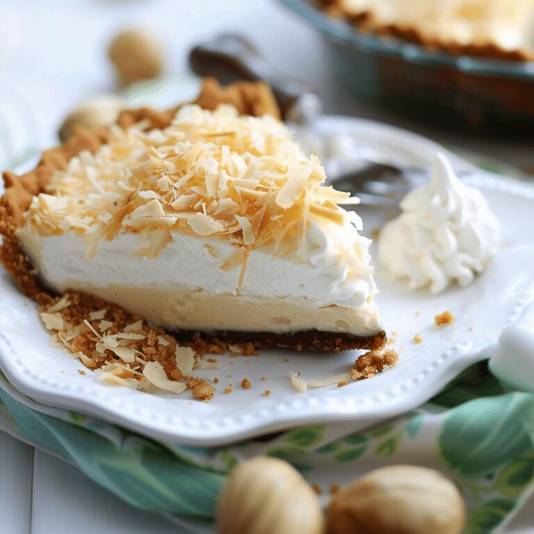 Creamy Haupia Pie with Macadamia Nut Crust Recipe