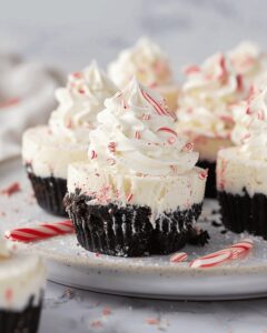 Creamy Peppermint Cheesecakes Recipe