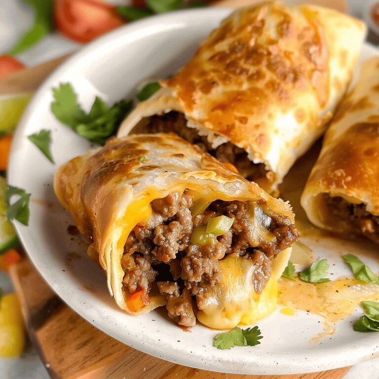 Crispy Beef and Cheese Chimichangas Recipe