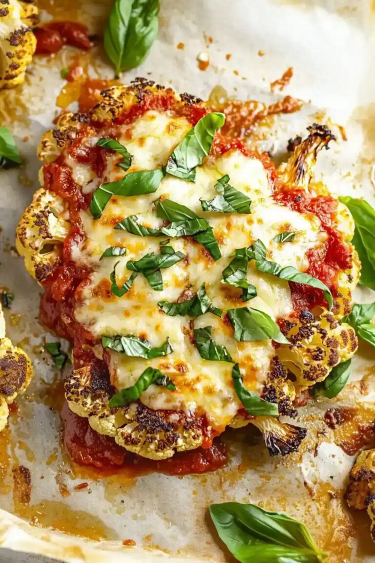 Low Carb Keto Cauliflower Parmesan Recipe