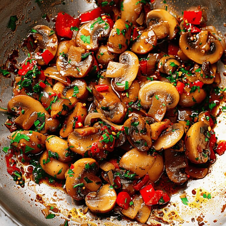 Savory Mushrooms with Sun-Dried Tomatoes Recipe