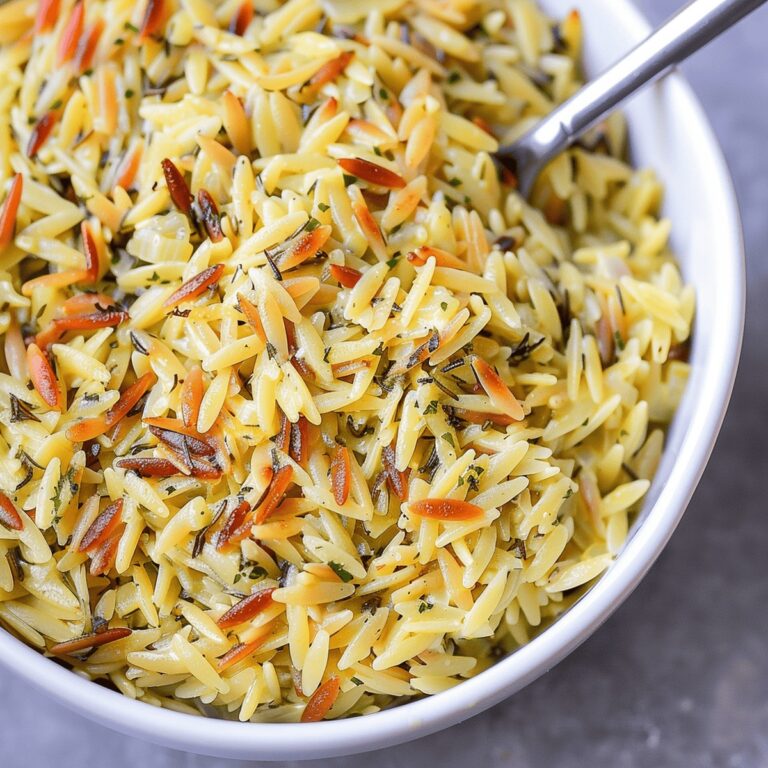 Creamy Garlic Orzo Delight Recipe