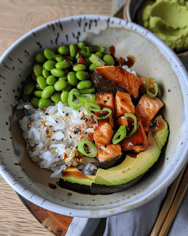 Delectable Teriyaki Salmon Sushi Bowl Recipe