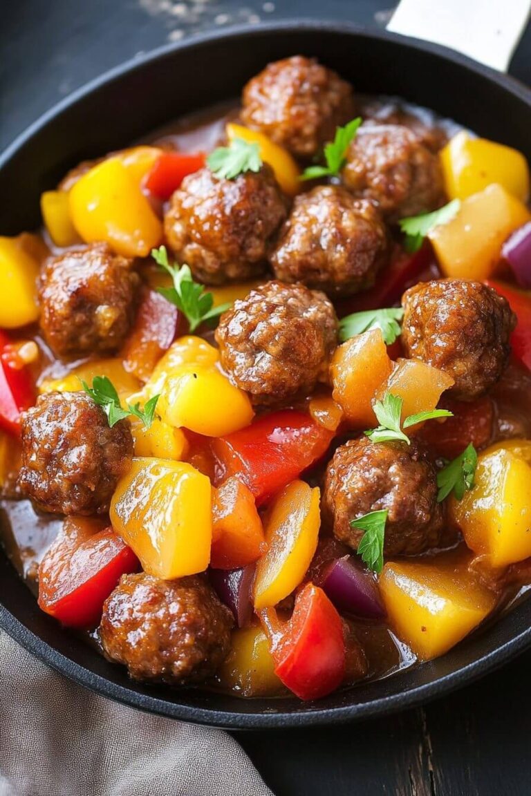 Sweet And Sour Meatballs Recipe