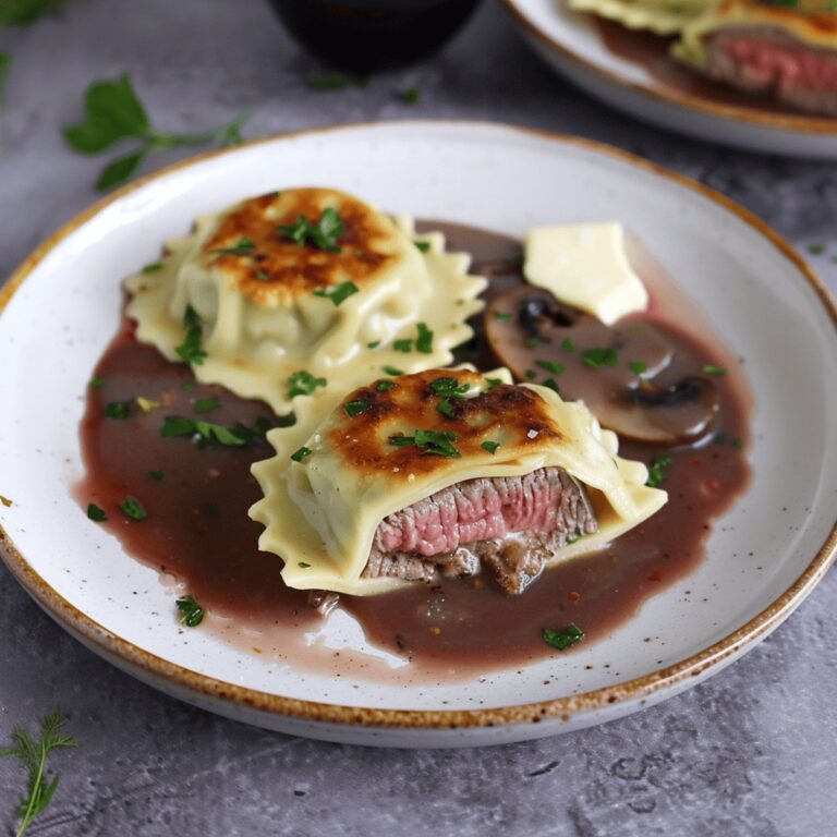 Decadent Beef Wellington Ravioli Recipe