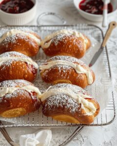 Luscious Cream Buns with Jam Recipe