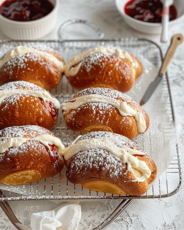 Luscious Cream Buns with Jam Recipe
